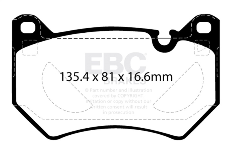 EBC 2018+ Audi Q5 FY 2.0T Redstuff Front Brake Pads - Image 8