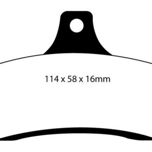 EBC 03-04 Pontiac GTO 5.7 (Solid Rear Rotors) Redstuff Rear Brake Pads