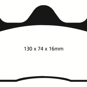 EBC 10+ Lotus Evora 3.5 Redstuff Rear Brake Pads