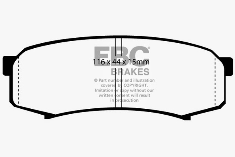 EBC 2003+ Toyota 4Runner 4.0L Bluestuff Rear Brake Pads - Image 4
