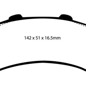 EBC 03-05 Chevrolet Astro Van 2WD Greenstuff Rear Brake Pads