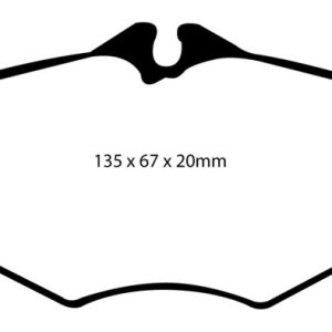 EBC 06-09 Mercedes-Benz E320 3.0 TD Redstuff Front Brake Pads