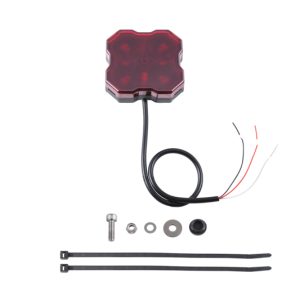 Diode Dynamics Stage Series Single Color LED Rock Light - Red Hookup (one)