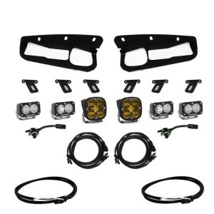 Baja Designs 2021+ Ford Bronco Amber SAE Fog Pocket Kit w/Upfitter