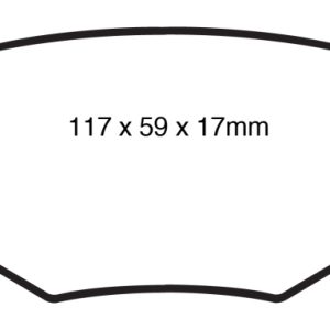 EBC 11-14 Ford Edge 2.0 Turbo Yellowstuff Rear Brake Pads