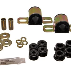 Energy Suspension 84-01 Jeep Cherokee Black Front 25mm Sway Bar Bushing Set w/End Link Bushings