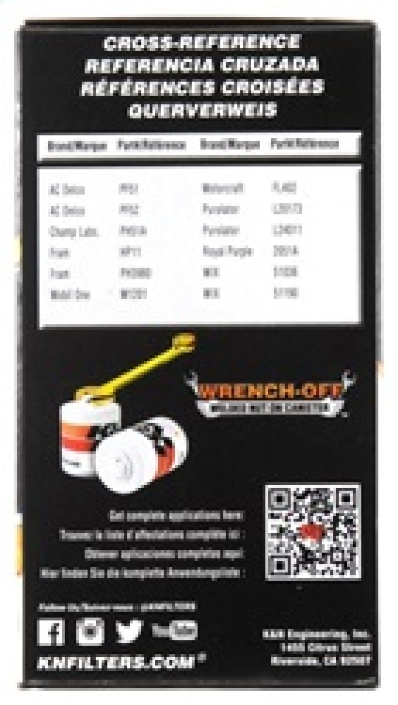 K&N Oil Filter OIL FILTER; AUTOMOTIVE - Image 9