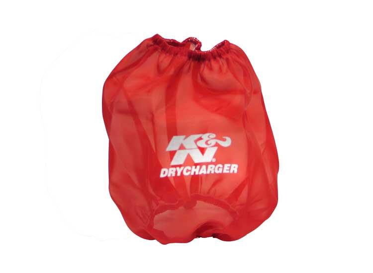 K&N Round Tapered Drycharger Air Filter Wrap Red 7.5in Base ID x 5in Top ID x 7.5in H - Image 6