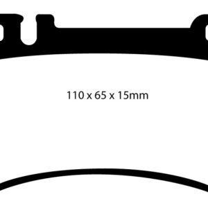 EBC 03-06 Mercedes-Benz CL55 AMG 5.4 Supercharged Redstuff Rear Brake Pads