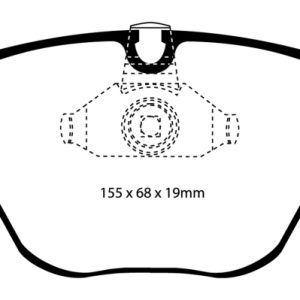EBC 08-10 BMW M3 4.0 (E90) Bluestuff Front Brake Pads