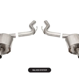 Corsa 2015-2020 Ford Mustang GT350/R 5.2L V8 Dual Rear Axle-Back- Stainless Dual Rear Exit