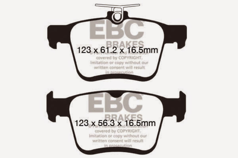 EBC 2015+ Volkswagen GTI/Golf R (Mk7) Bluestuff Rear Brake Pads - Image 4