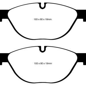 EBC 12-13 BMW 528 2.0 Turbo (F10) Performance Redstuff Front Brake Pads