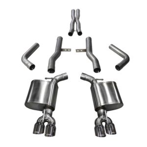 Corsa 2015-2023 Dodge Challenger Hellcat Dual Rear Exit Extreme Exhaust w/ 3.5in Polished Tips