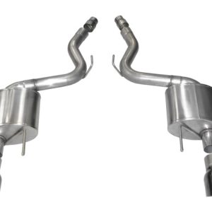 Corsa 2015-2017 Ford Mustang GT 5.0 3in Axle Back Exhaust Black Dual 4.5in Tip Sport
