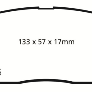 EBC 12+ Hyundai Azera 3.3 Yellowstuff Front Brake Pads