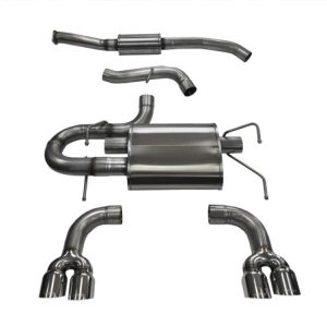Corsa 2008-2014 Subaru Impreza Hatchback STI 2.5L Turbo Manual Polished Sport Cat-Back Exhaust