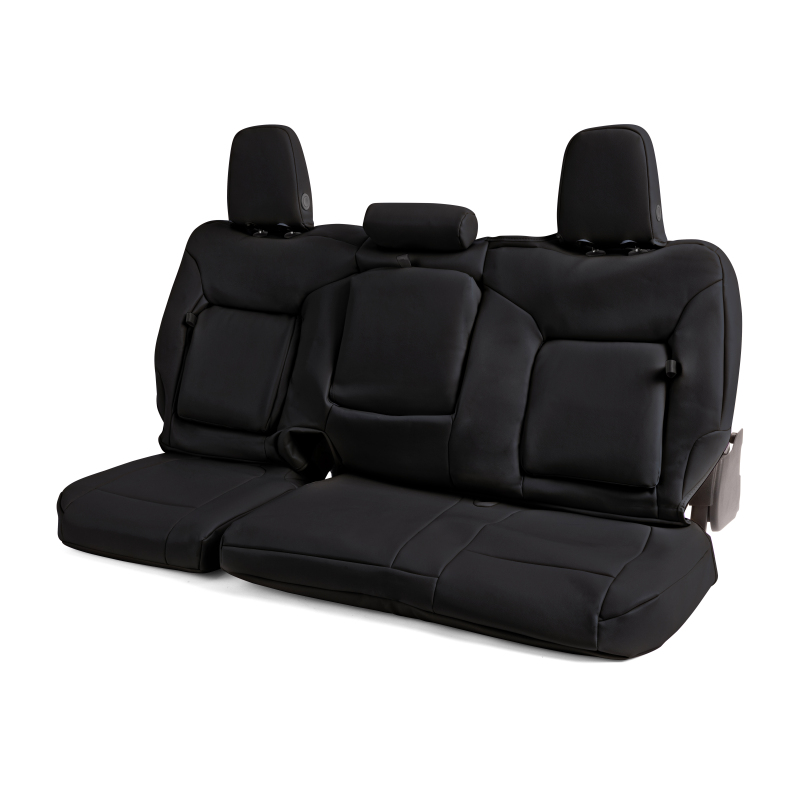 Covercraft 19-24 Chevrolet Silverado Leatherette PrecisionFit Custom Second Row Seat Covers - Black - Image 7