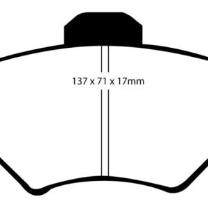 EBC 94-98 Ford Mustang 3.8 Redstuff Front Brake Pads