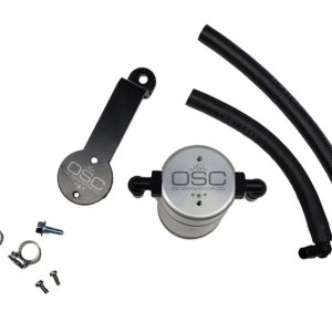 J&L 16-23 Toyota Tacoma 3.5L Driver Side Oil Separator 3.0 - Clear Anodized