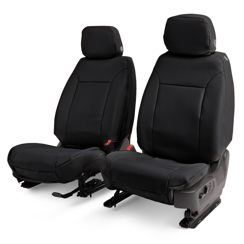 Covercraft 19-24 Chevrolet Silverado Leatherette PrecisionFit Custom Second Row Seat Covers - Black - Image 6