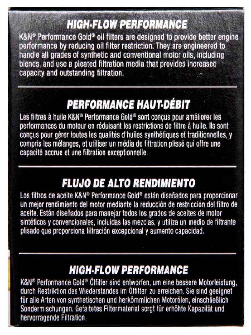 K&N Performance Oil Filter for 15-16 Hyundai Genesis Sedan 3.8L V6 - Image 7
