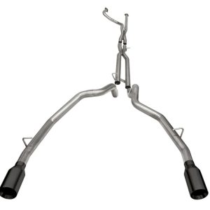 Corsa 2021-2024 Dodge Ram TRX Crew Cab Baja Catback Exhaust Dual Rear Black Tip
