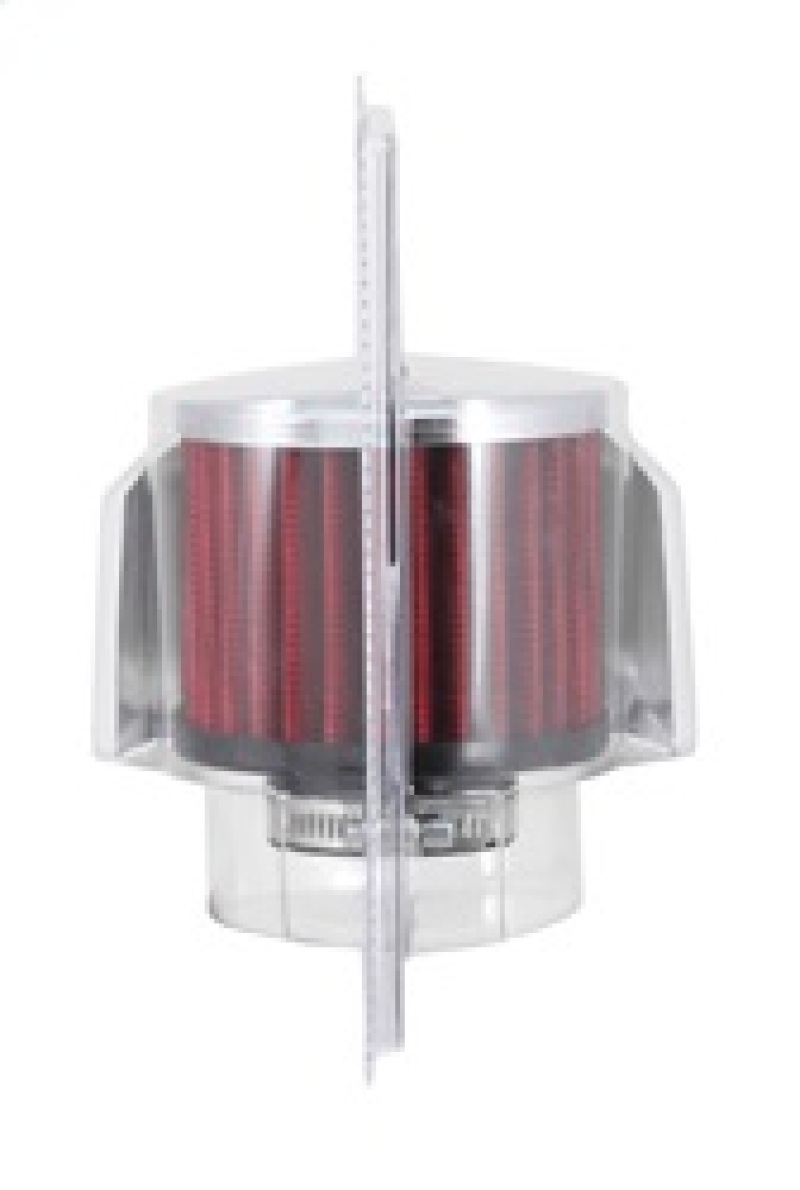 K&N 1.375in Flange ID x 3in OD x 2.5in Height Clamp On Crankcase Vent Filter - Image 6
