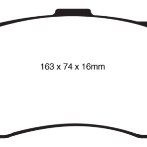 EBC 08-10 BMW 135 3.0 Twin Turbo Yellowstuff Front Brake Pads