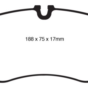 EBC 11 Audi A6 2.0 Turbo Redstuff Front Brake Pads