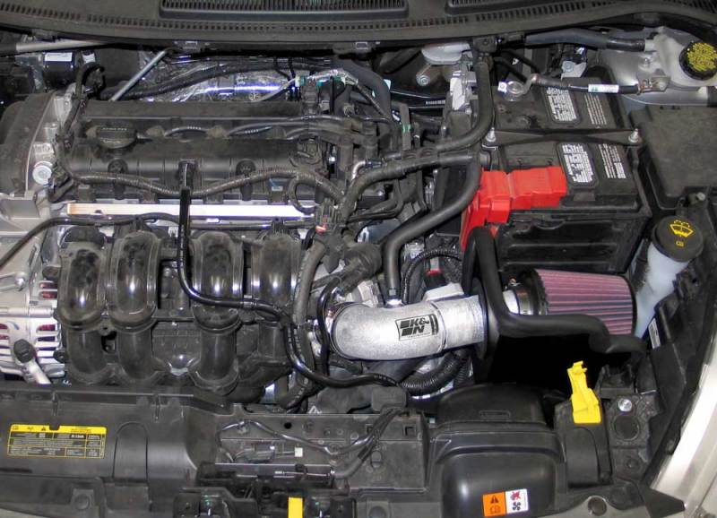 K&N 11-12 Ford Fiesta 1.6L L4 Silver Typhoon Performance Intake - Image 4
