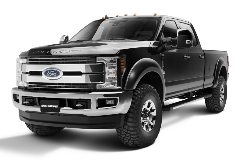 Bushwacker 17-18 Ford F-250 Super Duty Extend-A-Fender Style Flares 4pc - Black - Image 3