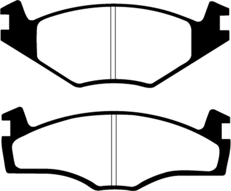 EBC 86-93 Volkswagen Cabriolet 1.8 Redstuff Front Brake Pads - Image 2