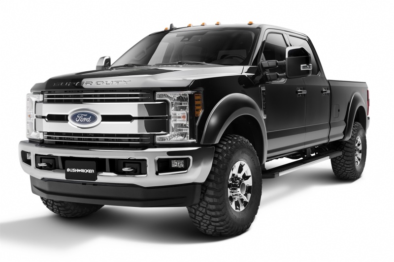 Bushwacker 17-18 Ford F-250 Super Duty Extend-A-Fender Style Flares 4pc - Black - Image 2