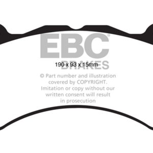 EBC 11+ Jeep Grand Cherokee 6.4 SRT-8 Greenstuff Front Brake Pads