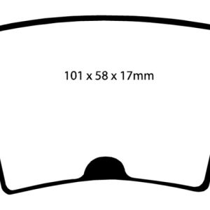 EBC 05-09 Chrysler 300 2.7 Yellowstuff Rear Brake Pads