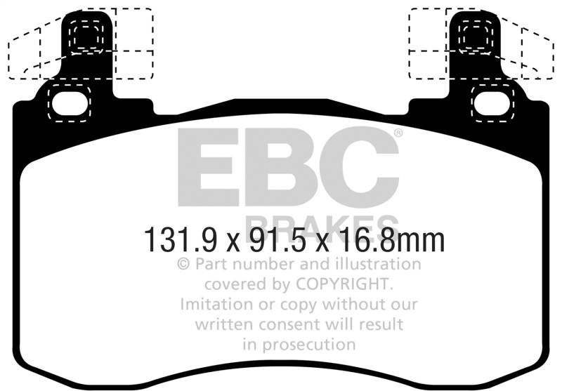 EBC 2019+ Genesis G70 2.0T Bluestuff Front Brake Pads - Image 7