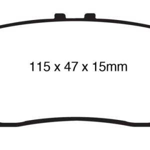 EBC 10+ Lexus RX350 3.5 (Japan) Greenstuff Rear Brake Pads