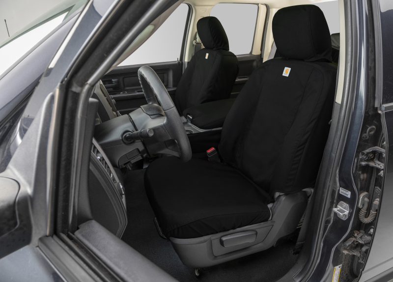 Covercraft 19-24 Chevrolet Silverado Carhartt Super Dux SeatSaverFront Row Seat Covers - Blk
