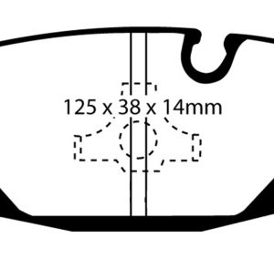 EBC 83-85 BMW 318 1.8 (E30) Greenstuff Rear Brake Pads