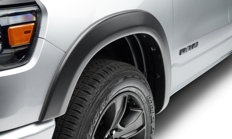 Bushwacker 19-22 Ram 1500 (Excl. Rebel/TRX) 76.3 & 67.4in Bed OE Style Flares 4pc Set - Blk / Smooth - Image 4