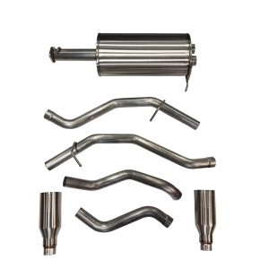 Corsa 19-24 Ram 1500 5.7L Crew Cab w/ 57in or 76in Bed Cat-Back Dual Rr Exit 5in Satin Polished Tips