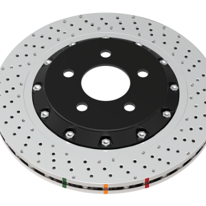 DBA 2020+ Chevrolet Corvette C8 Z51 Rear Cross Drilled 5000 Series Rotor