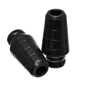 Energy Suspension 97-06 Jeep Wrangler TJ with 1 3/4 in lift Black Front Bump Stop Set (Set of 2)