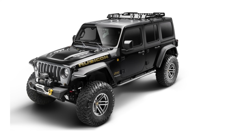 Bushwacker 18-21 Jeep Wrangler JL (2-Door & 4-Door) Flat Style Flares 4pc - Black - Image 2