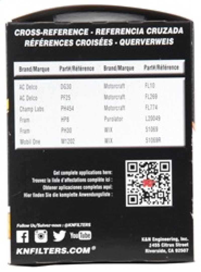 K&N Oil Filter OIL FILTER; AUTOMOTIVE - Image 6