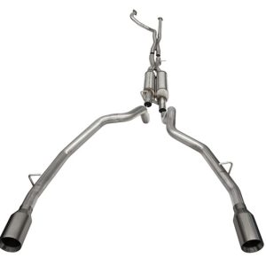 Corsa 2021-2024 Dodge Ram TRX Crew Cab Xtreme Catback Exhaust Dual Rear Gunmetal Tip