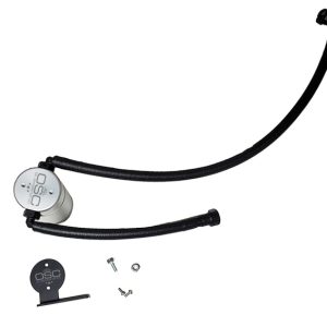 J&L 20-25 Chevrolet Corvette 6.2L LT2 Targa Top Passenger Side Oil Separator 3.0 - Clear Anodize
