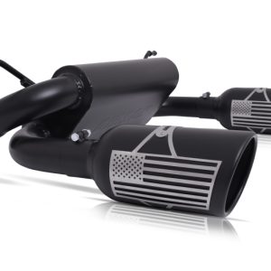 Gibson 07-17 Jeep Wrangler JK X 3.8L 2.5in Patriot Series Axle-Back Dual Split Exhaust - Blk Ceramic