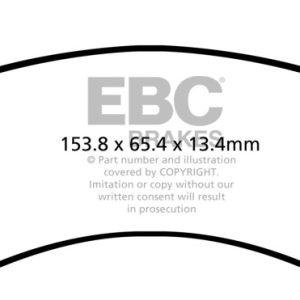 EBC 71-72 Amc Ambassador 4.2 Yellowstuff Front Brake Pads